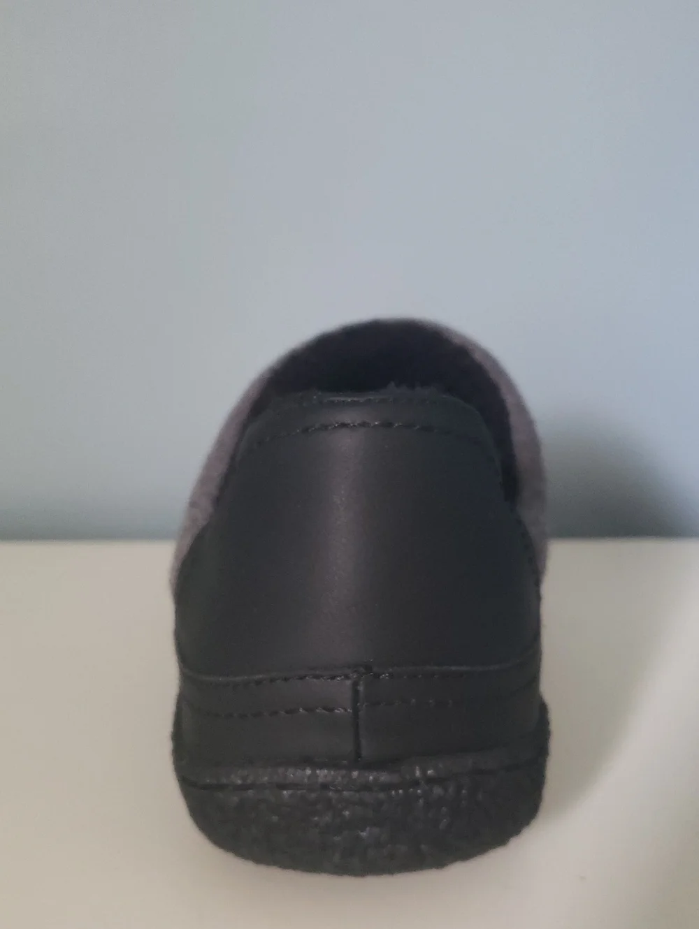 Dr. Scholl's Trevor Gray Felt Slip-On Shoes with Black Trim Size 10